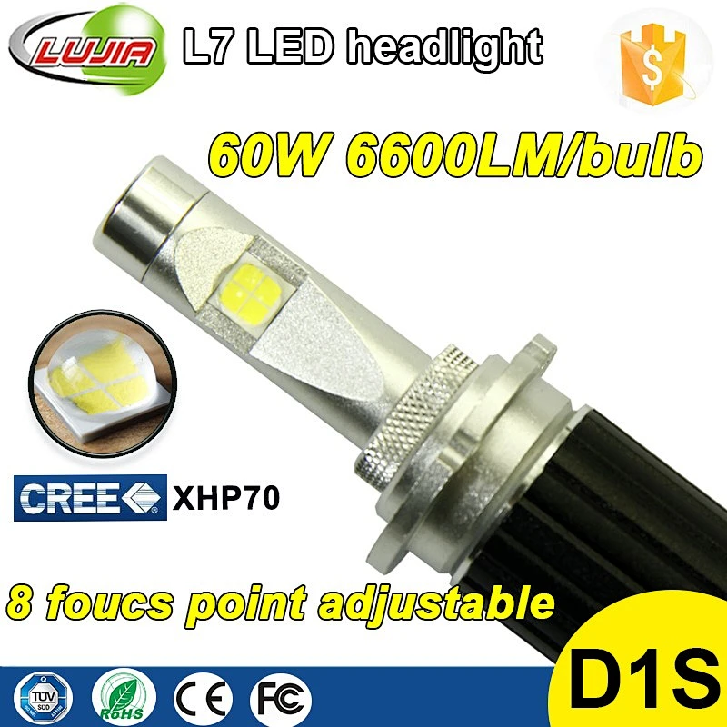 waterproof & dustproof L7 13200lm D1S D2S XHP70 LED Headlights D1s projector lens led headlight kit P9 V8 G8 G7 7G R4 R3 cob c6f