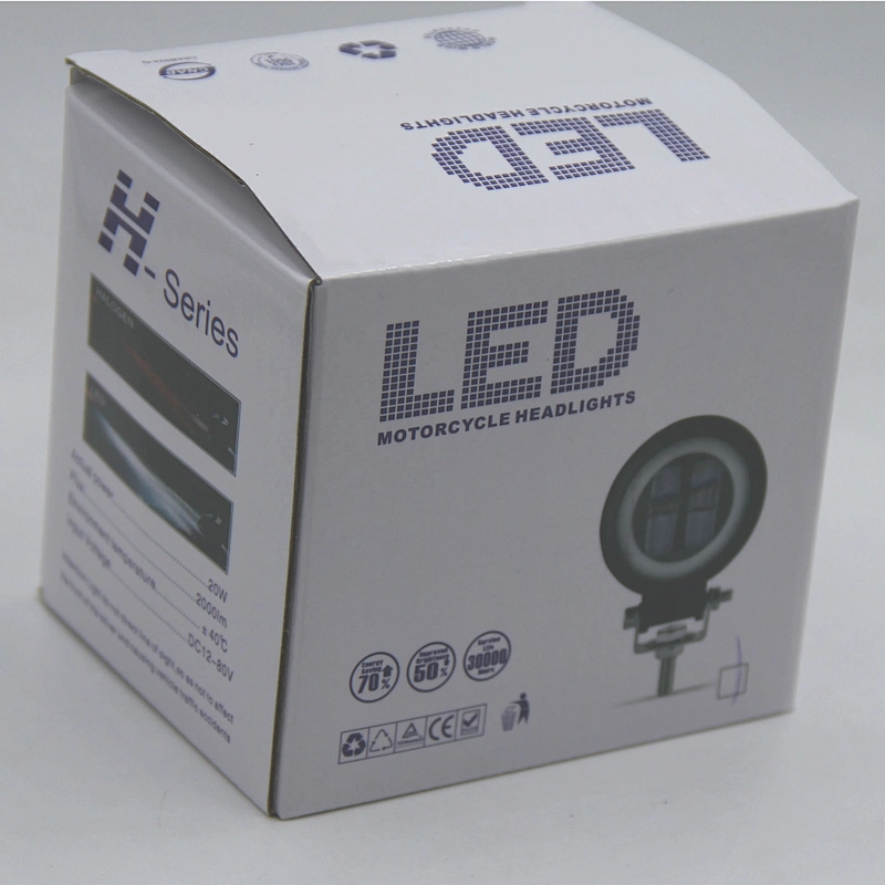 DC12-80V Moto spot led luz de trabajo 2000 lms offroad lamp para motocicleta