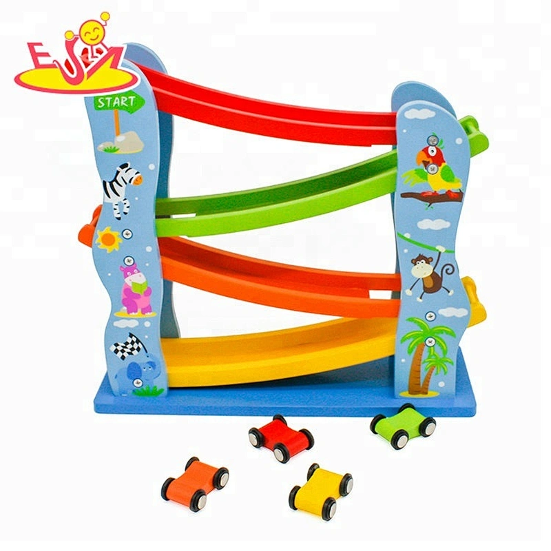 Most popular kids wooden toy car track for wholesale W04E045