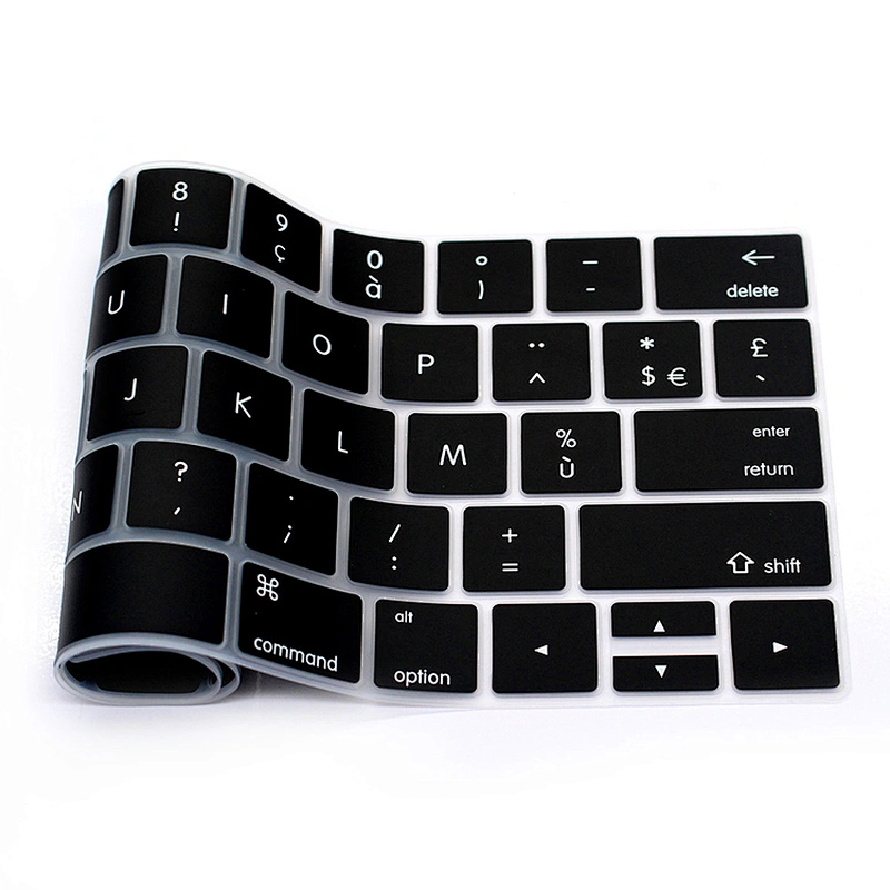 Ali baba french custom  laptop for dell cover silicone cover French Laptop Silicone Keyboard Covers For MacBook Touch Bar