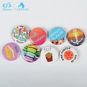 Customization gloss lamination eating/eatables tin badge