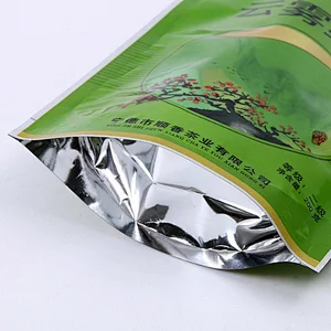 Green PE color printing tea bags
