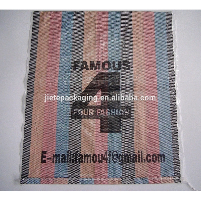 Cheap plastic laminated pp woven shopping bag with D handle