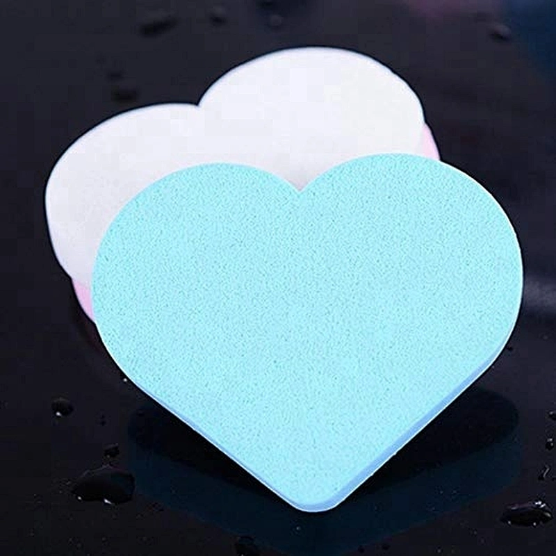 Cheap New Style Heart Shaped Cosmetic Makeup Sponge Tool Compact Powder Puff For Promotion