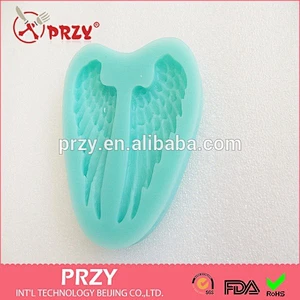 fondant angel wing cake decor , fondant cake decor silicone mold