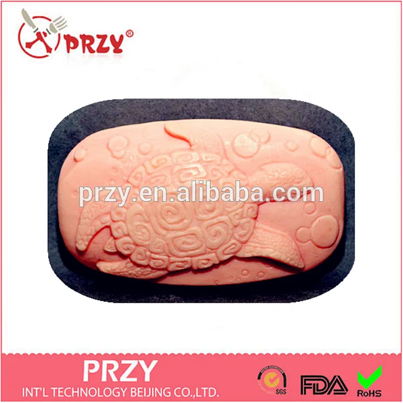 Eco-friendly DIY cat handmade turtle silicone soap mold