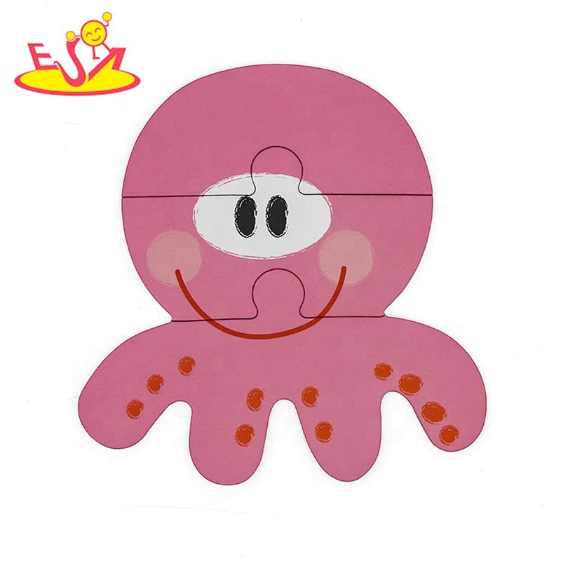 2019 New design educational wooden sea animal toy for baby W14N012