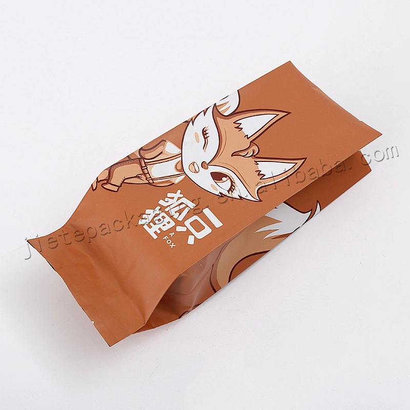 High quality customized greaseproof moistureproof brown kraft paper food bag