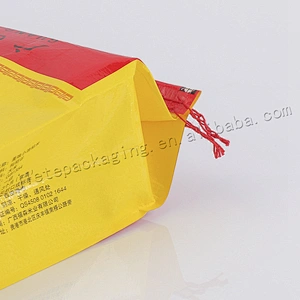 15kg new material plastic pp woven rice bag with design printing