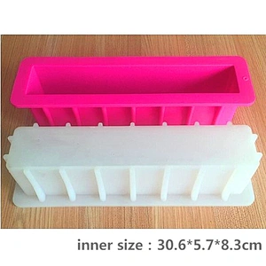 Custom made 12 inch handmade tall and skinny rectangle soap silicone loaf soap toast mould