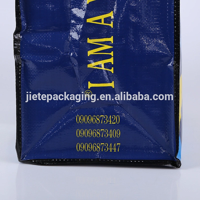 Polypropylene coated BOPP waterproof custom recyclable shopping bag wholesale