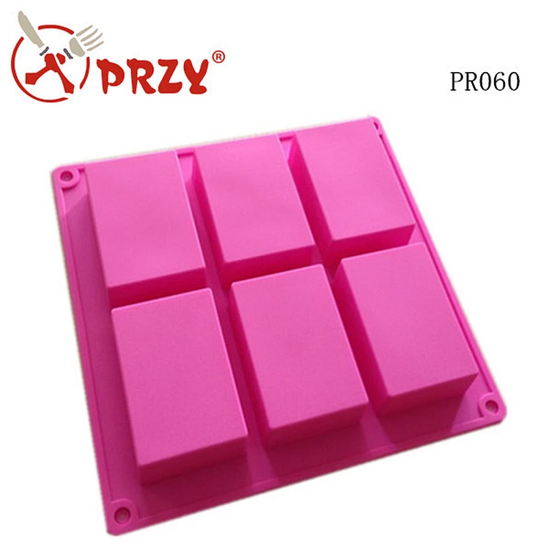 silicone rectangular shaped soap mold , handmade silicone soap mold