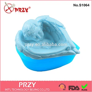 S1064 PRZY 3d decorative angel baby soap mold
