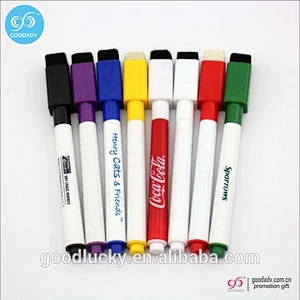 Classic White board marker with brush dry erase maker