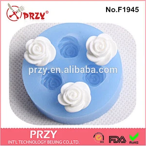 F1945 resin flower fondant silicone mold making rubber
