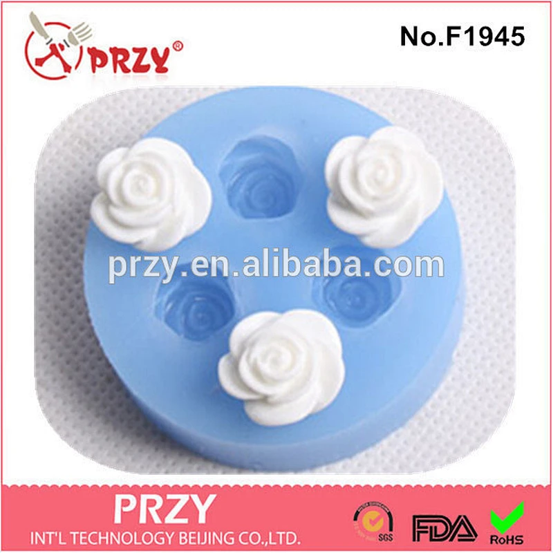 F1945 resin flower fondant silicone mold making rubber