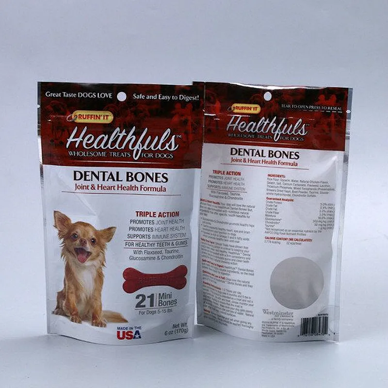 PE self-styled printed dog food bag