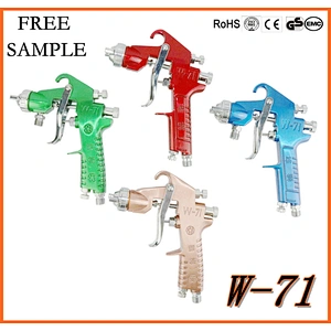 W71 gravity 220cc 1.3mm gold washable multicolor magic painting spray gun