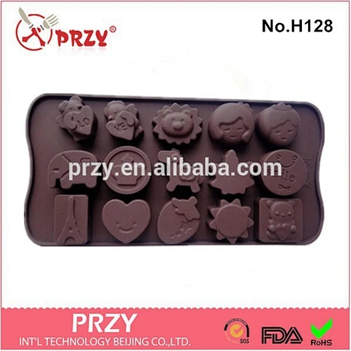 H128 PRZY High quality chocolate silicone jelly mold