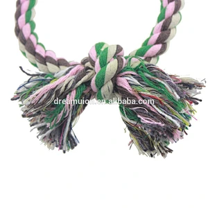 Puppy Dog Pet cotton O Rope Toys Chew knot Play