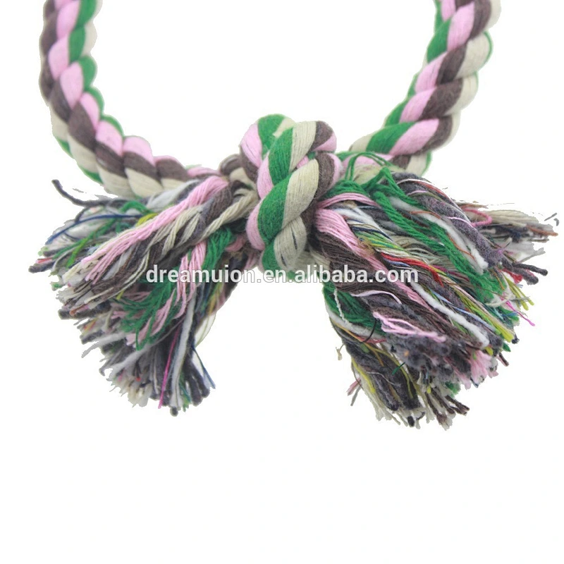 Puppy Dog Pet cotton O Rope Toys Chew knot Play