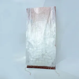 wholesale 10kg transparent plastic rice bag with color printing for flour, wheat packaging