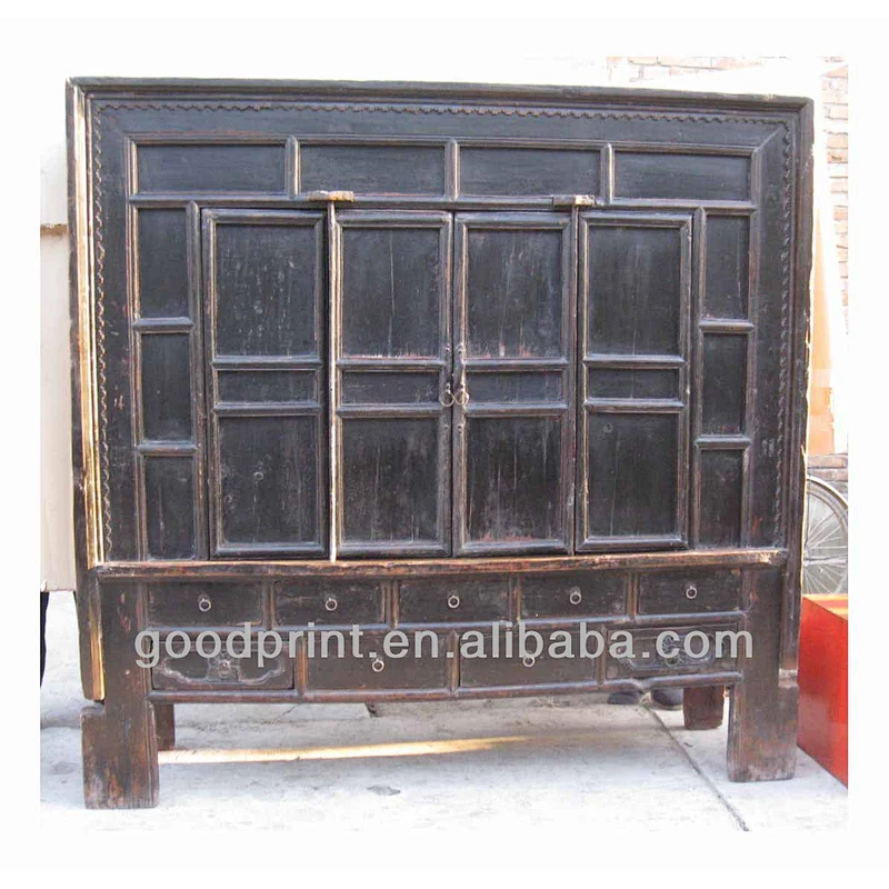 Antique Chinese Wooden Kitchen Cabinet