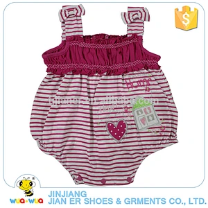 Wholesale top design summer breathable sleeveless cotton baby bodysuit clothes