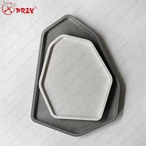Concrete fruit dish Mold silicone irregular shape Jewelry Tray Cement Silicone molds