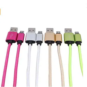 Fast Charging Fabric Nylon Braided USB Data Cable for iPhone