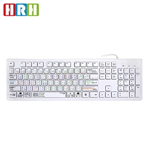 chinese computer film keyboard Custom keyboard printed with shortcut Design vim/dj/ps Factory price for macbook keyboard