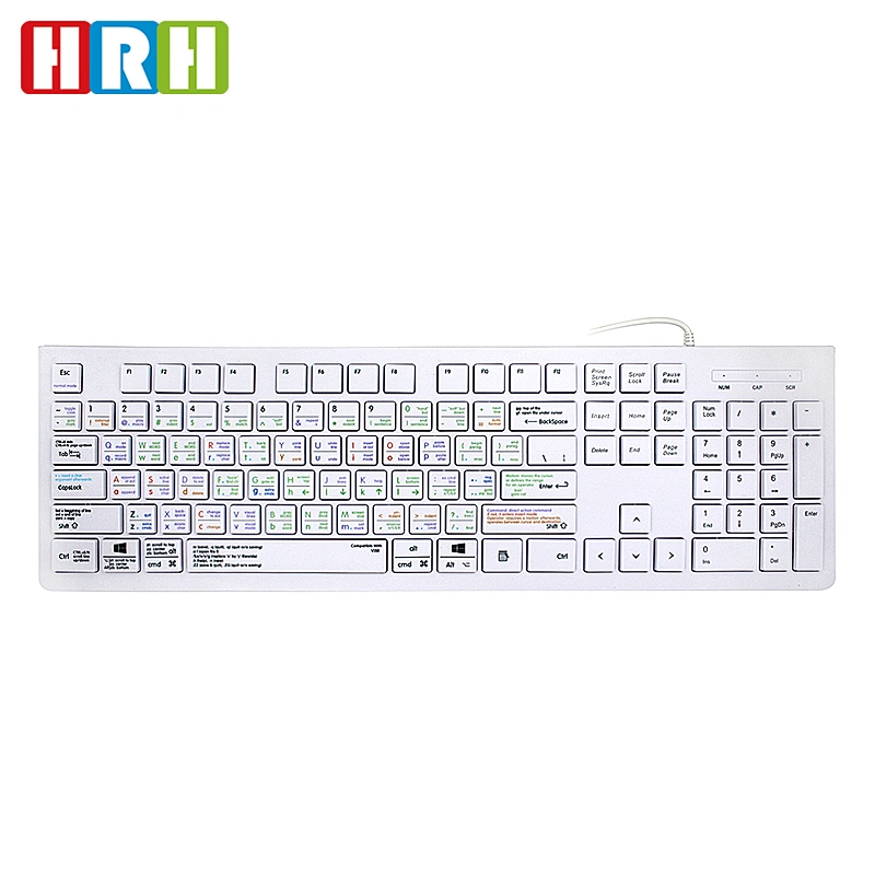 chinese computer film keyboard Custom keyboard printed with shortcut Design vim/dj/ps Factory price for macbook keyboard