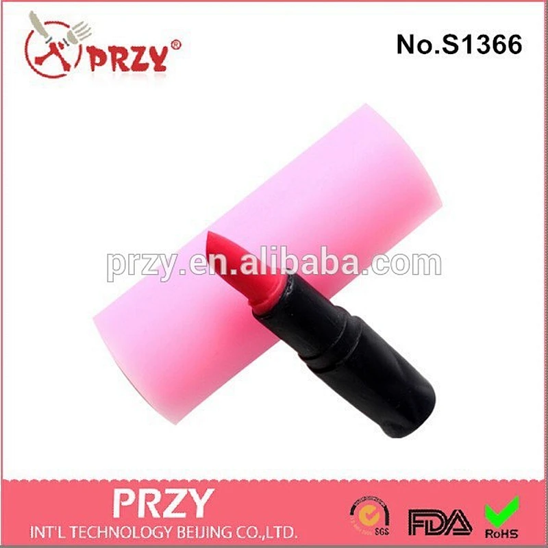 lipstick shape silicone soap molds