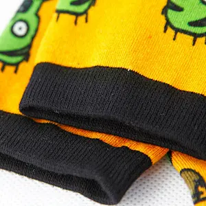 Custom Logo 3D Digital Print Fashion  Bamboo/Cotton/Polyester Halloween  Ready Product  Men Socks Printing Wholesale