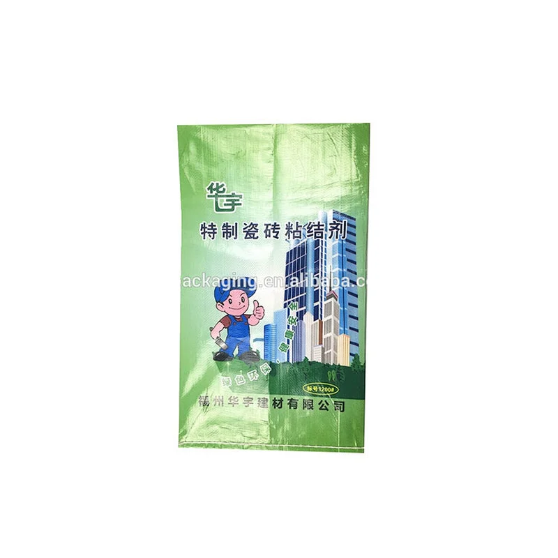 Moisture proof pp woven cement packaging bag for tile adhesive