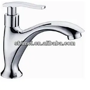 Modern Style Deck Mounted Brass Chrome Plated Single Handle Cold Taps