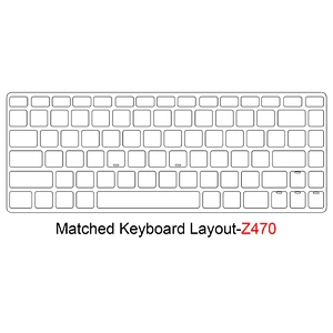 TPU Keyboard Protector Cover Skin transparent laptop skin pack for lenovo laptop Z470 keyboard protector