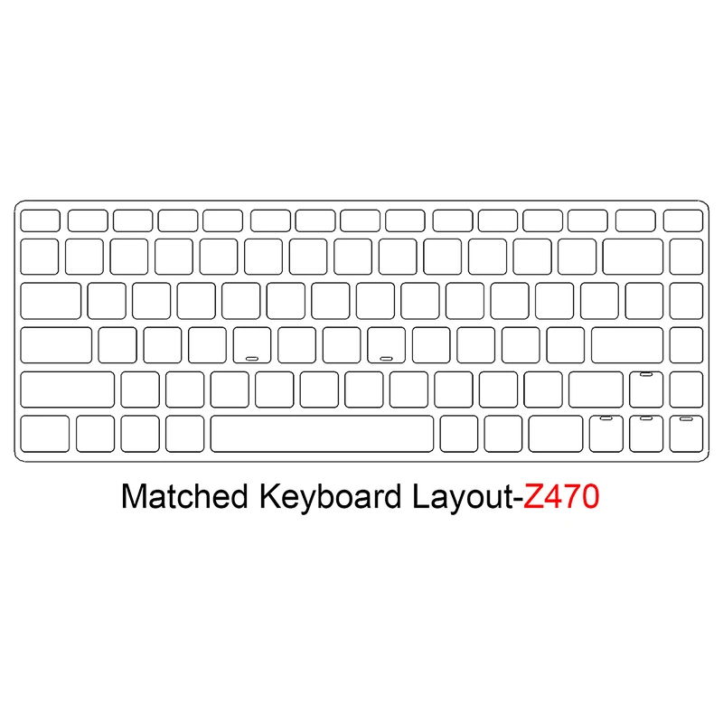 TPU Keyboard Protector Cover Skin transparent laptop skin pack for lenovo laptop Z470 keyboard protector