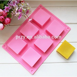 PRZY PR336 DIY square silicone molds for soap