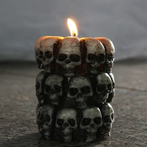 S9185 skull shaped silicone candle molds rubber silicone fondant molds cake decoration candles eco friendly reusable molds