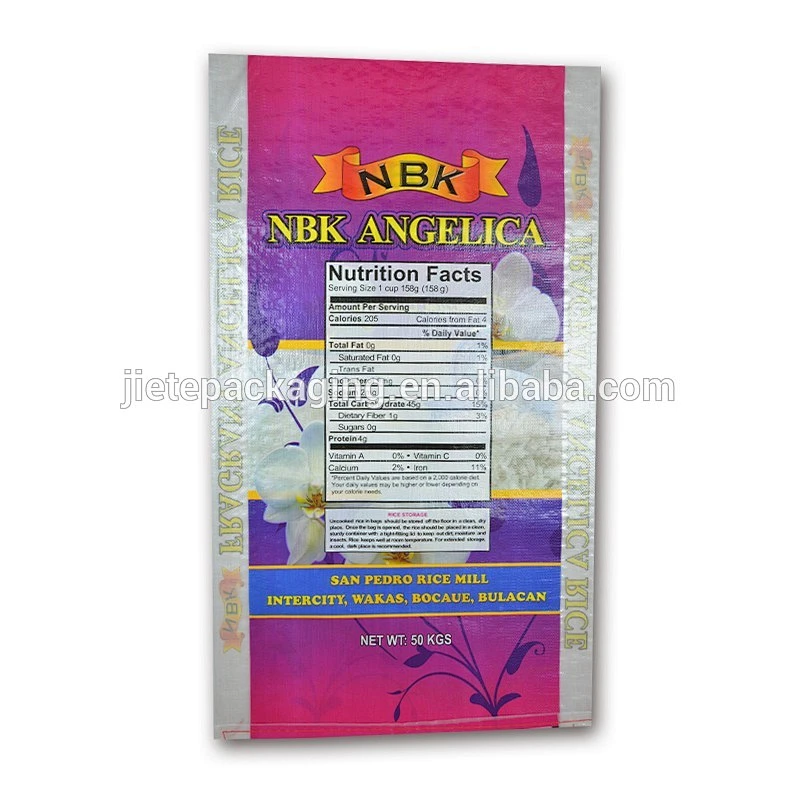 2018 Direct manufacturer multifunctional 50kg 25kg rice, corn plastic PP woven packing bag