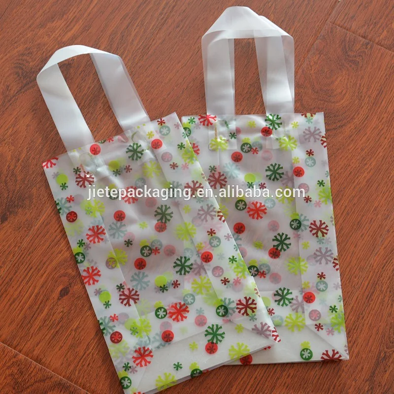Customized plastic material polyethylene pe bag shopping packing bag