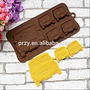 PRZY PR331 mulit car shaped silicone chocolate mould