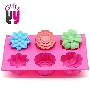 BPA free cakes cookies chocolate soap mold silicone mold flower