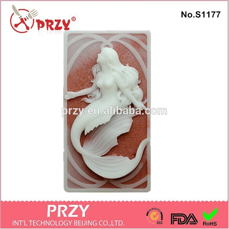 Ribbons mermaid Soap Siliocne Mold