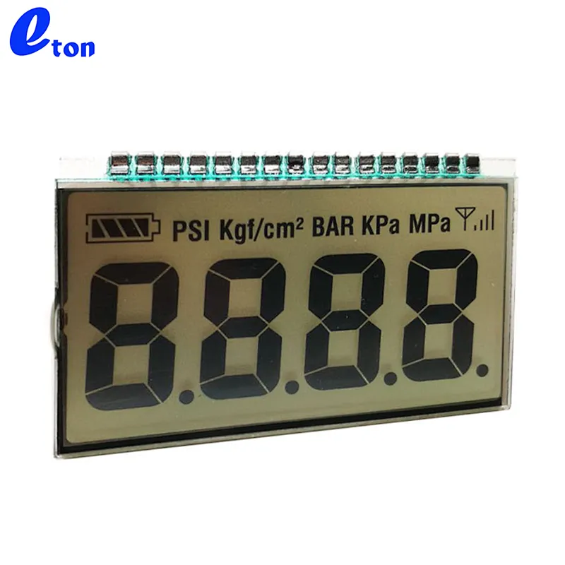 custom graphic 4 digits lcd display for measuring meter