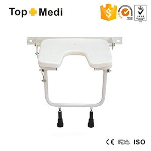 FDA Homecare Bathroom Safety Wall mounted Bench Shower Chair with fold up seat for disabled