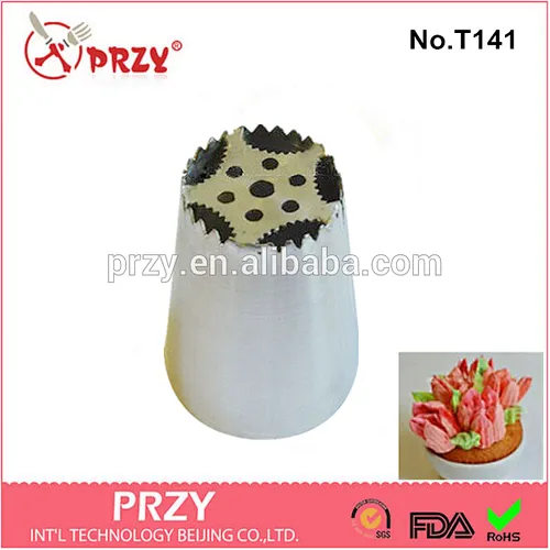 PRZY T141 304 stainless steel icing tips pastry nozzles