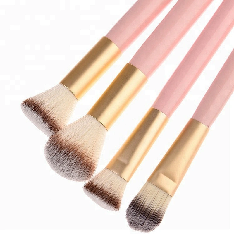 Professional 10pcs Pink Makeup Brushes Set Powder Face Brush Cosmetic Beauty Tools