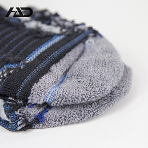 men's black free terry sport basketball socks